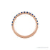 Sapphire Row Lab-Grown Birthstone Stacking Ring - Blue Sapphire, 14K Rose Gold (view 2)