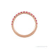 Sapphire Row Lab-Grown Birthstone Stacking Ring - Ruby, 14K Rose Gold (view 2)