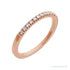 Sapphire Row Lab-Grown Birthstone Stacking Ring - Diamond, 10K Rose Gold