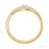 Sapphire Row Natural Pavé Evil Eye Gemstone Ring - White Sapphire, 14K Yellow Gold (view 2)