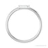 Sapphire Row Lab-Grown Gemstone Baguette Detail Ring - Diamond, 14K White Gold (view 2)