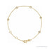 Sapphire Row Natural Diamond Bezel Station Bracelet - 14K Yellow Gold