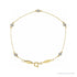 Sapphire Row Lab-Grown Diamond Bezel Station Bracelet - 14K Yellow Gold
