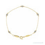 Sapphire Row Lab-Grown Diamond Bezel Station Bracelet - 14K Yellow Gold