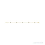 Sapphire Row Lab-Grown Diamond Bezel Station Bracelet - 14K Yellow Gold (view 2)