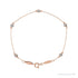 Sapphire Row Lab-Grown Diamond Bezel Station Bracelet - 14K Rose Gold
