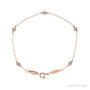 Sapphire Row Lab-Grown Diamond Bezel Station Bracelet - 14K Rose Gold