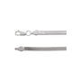 Sapphire Row Herringbone Chain Bracelet - 14K White Gold, 2.8mm (view 2)