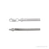 Sapphire Row Herringbone Chain Bracelet - 14K White Gold, 4.6mm (view 2)