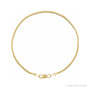 Sapphire Row Herringbone Chain Bracelet - 14K Yellow Gold, 1.6mm