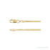 Sapphire Row Herringbone Chain Bracelet - 14K Yellow Gold, 1.6mm (view 2)