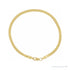 Sapphire Row Herringbone Chain Bracelet - 14K Yellow Gold, 2.8mm