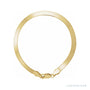 Sapphire Row Herringbone Chain Bracelet - 14K Yellow Gold, 4.6mm