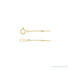 Sapphire Row Satellite Bead Cable Bracelet - 10K Yellow Gold (view 2)