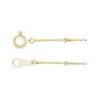 Sapphire Row Satellite Bead Cable Bracelet - 10K Yellow Gold (view 2)