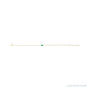Sapphire Row Lab-Grown Gemstone Baguette Bracelet - Emerald, 14K Yellow Gold (view 2)