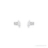 Sapphire Row Natural Diamond Toi et Moi Earrings - Platinum (view 2)