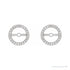 Sapphire Row Natural Diamond Halo Jacket Earrings - Platinum, 7 mm (view 2)