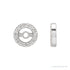 Sapphire Row Natural Diamond Halo Jacket Earrings - Platinum, 3.6 mm