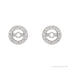 Sapphire Row Natural Diamond Halo Jacket Earrings - Platinum, 3.6 mm (view 2)