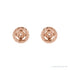 Sapphire Row Gold Rope Jacket Earrings - 14K Rose Gold, 4 mm (view 2)