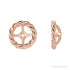 Sapphire Row Gold Rope Jacket Earrings - 14K Rose Gold, 6 mm