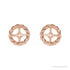 Sapphire Row Gold Rope Jacket Earrings - 14K Rose Gold, 6 mm (view 2)