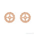 Sapphire Row Gold Rope Jacket Earrings - 14K Rose Gold, 8 mm (view 2)