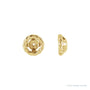 Sapphire Row Gold Rope Jacket Earrings - 14K Yellow Gold, 4 mm