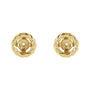 Sapphire Row Gold Rope Jacket Earrings - 14K Yellow Gold, 4 mm (view 2)