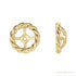Sapphire Row Gold Rope Jacket Earrings - 14K Yellow Gold, 8 mm