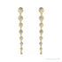 Sapphire Row Lab-Grown Diamond Round Bezel Tennis Earrings - 14K Yellow Gold, 1 3/4 CTW (view 2)