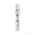 Sapphire Row Gold Rope Ear Cuff - Platinum (view 3)