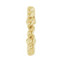 Sapphire Row Gold Rope Ear Cuff - 10K Yellow Gold (view 3)