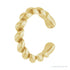 Sapphire Row Gold Rope Ear Cuff - 14K Yellow Gold (view 2)