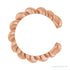Sapphire Row Gold Rope Ear Cuff - 14K Rose Gold