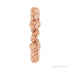 Sapphire Row Gold Rope Ear Cuff - 14K Rose Gold (view 3)