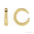 Sapphire Row Gold Domed Ear Cuff - 10K Yellow Gold