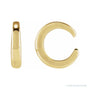 Sapphire Row Gold Domed Ear Cuff - 10K Yellow Gold
