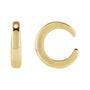 Sapphire Row Gold Domed Ear Cuff - 14K Yellow Gold