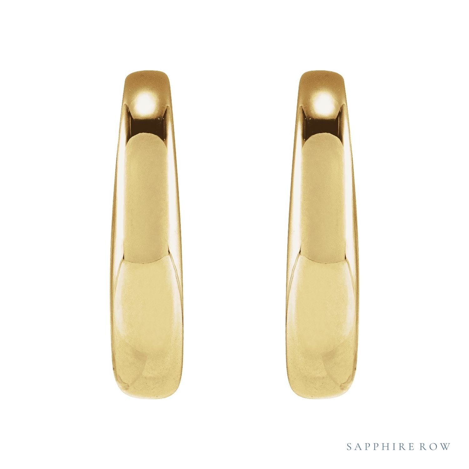Sapphire Row Gold Domed Ear Cuff - 14K Yellow Gold (view 2)