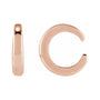 Sapphire Row Gold Domed Ear Cuff - 14K Rose Gold