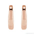 Sapphire Row Gold Domed Ear Cuff - 14K Rose Gold (view 2)