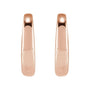 Sapphire Row Gold Domed Ear Cuff - 14K Rose Gold (view 2)