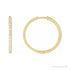 Sapphire Row Lab-Grown Diamond Pavé Huggie Earrings - 14K Yellow Gold, 22.9 mm