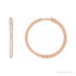 Sapphire Row Lab-Grown Diamond Pavé Huggie Earrings - 14K Rose Gold, 22.9 mm