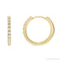 Sapphire Row Lab-Grown Diamond Pavé Huggie Earrings - 14K Yellow Gold, 14 mm