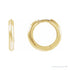 Sapphire Row Gold Knife-Edge Huggie Earrings - 14K Yellow Gold, 15 mm