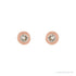 Sapphire Row Natural Diamond Micro Bezel Studs - 14K Rose Gold (view 2)