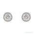 Sapphire Row Natural Diamond Micro Bezel Studs - Platinum, 1.25 mm (view 2)
